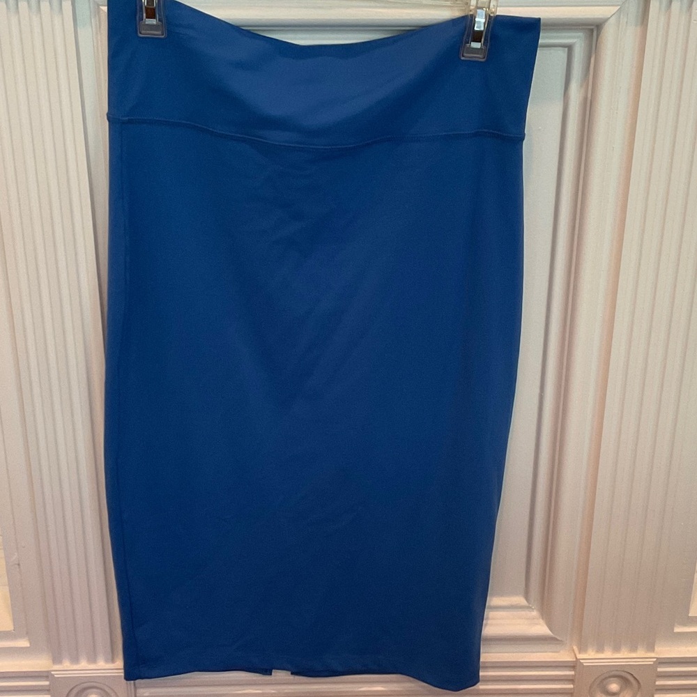 Bebe Classic Blue Midi Skirt